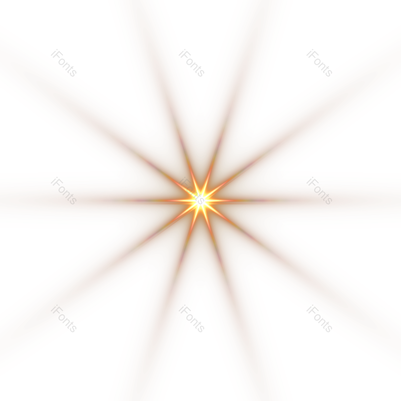 光效图片,闪光元素,橙色PNG,光线免抠素材